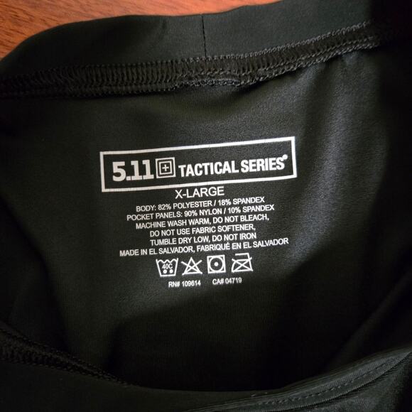 511 Tactical Series Black Padded Holster Pockets Conceal CarryBase Shirt Men XL - Picture 3 of 6